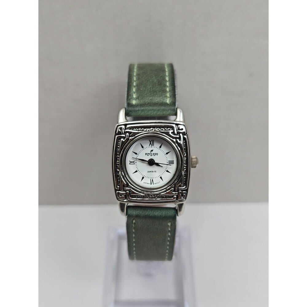Peyote Bird Designs Santa Fe Womens Southwestern Green Leather Watch New Battery - Picture 1 of 12
